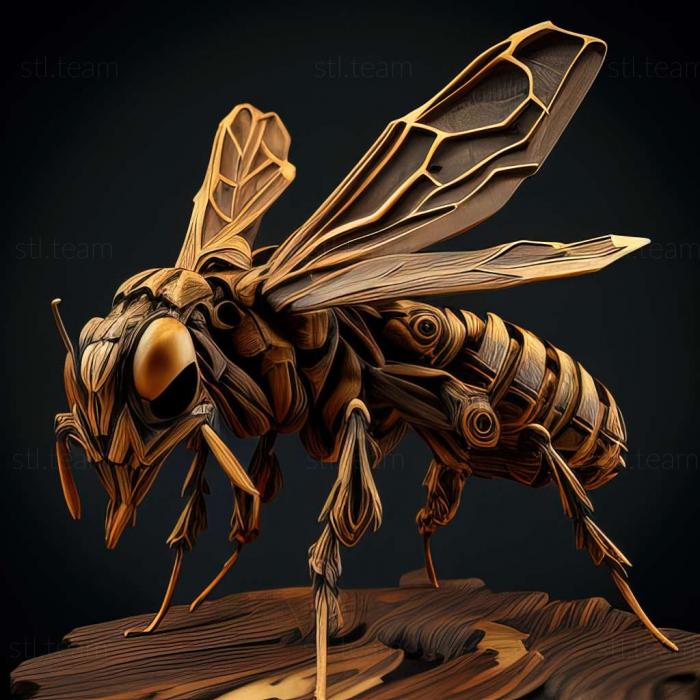 3D модель Polistes industrius (STL)